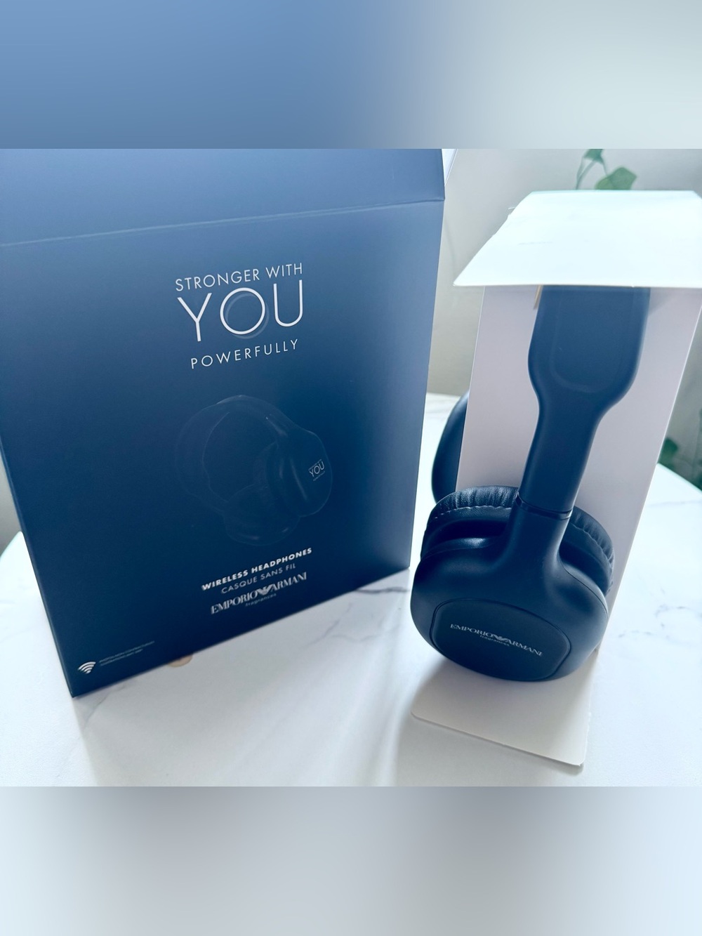 Emporio Armani YOU Wireless Over-Ear Headphones - Black